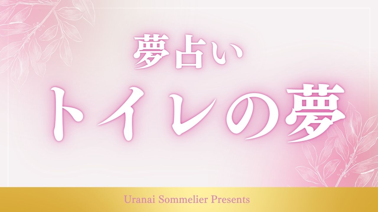 夢占い　トイレの夢